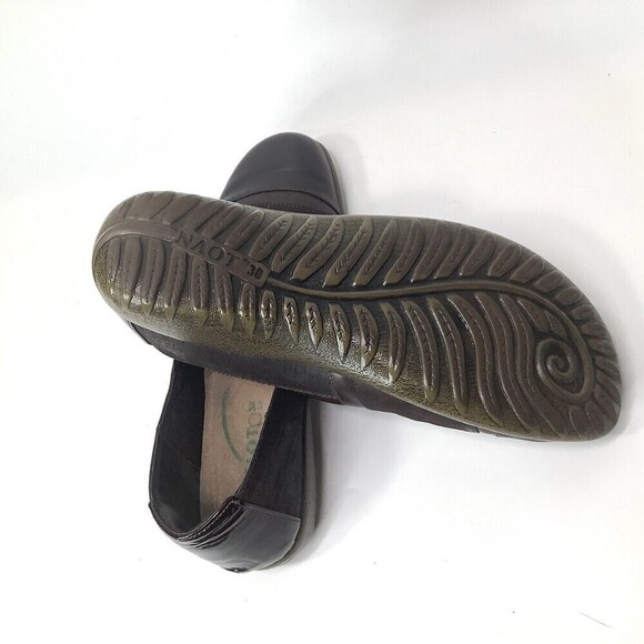 NAOT Leather Womens Slip On Loafers Shoes Size 7 - 7.5 38 Brown Flats - Picture 6 of 10